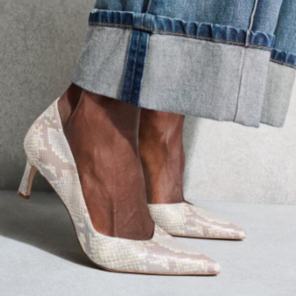 new Naturalizer Faith Leather Pumps Pointed Toe Heels Shoes   254 392 - Picture 3 of 10